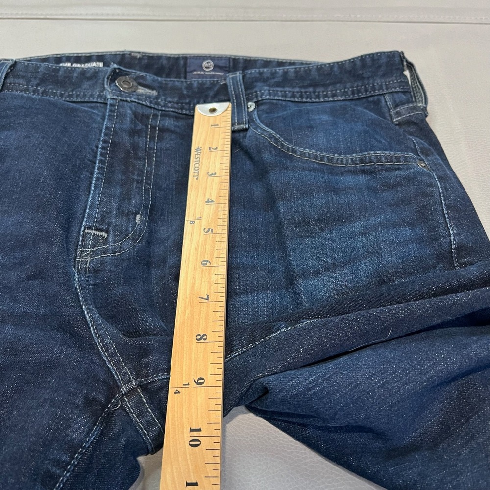 AG Jean Indigo Men 36x34 Stretch Dark Wash Straight Leg Y2K Skate Minimalist4710 - Picture 11 of 12
